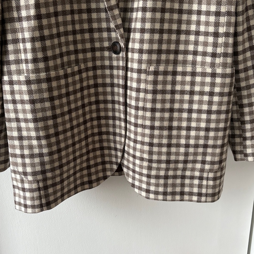 Madewell Larsen Blazer in Undyed Check XL - Picture 8 of 14